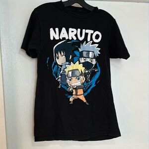 Unisex small Naruto tee shirt black